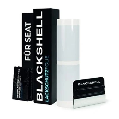 Abbildung von Blackshell® Lackschutzfolie passend für Seat Ateca Bj. ab 2020 (Facelift) Transparent passgenaue Einstiegsleistenschutz Folie inkl. Set Folierung