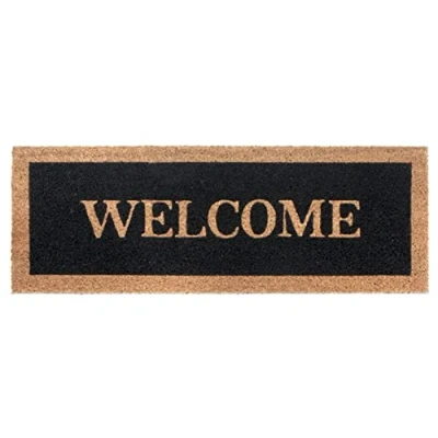 Abbildung von Fußmatte Mix Mats Kokos Welcome Border, HANSE Home, rechteckig, Höhe: 15 mm, Kokos, Schmutzfangmatte, Outdoor, Rutschfest, Innen, Kokosmatte, Flur