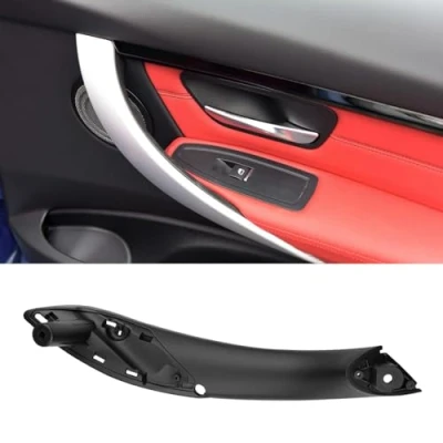 Abbildung von TTCR II Kompatibel mit Türgriff Innen BMW 3er F30 F31 F34 F80 320i,328i,330i,335i,Kompatibel Rechts Vorne 4er F32 F33 F36 F83 428i,435i,M4 Vordertür Griffverkleidung (Schwarz)