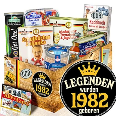 Abbildung von Legenden 1982 DDR Artikel Geburtstag Geschenkidee Freund Geschenkkorb