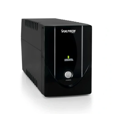 Abbildung von Vultech ups1200va lite Sleep 1200 VA 2sortie (S) AC Compact schwarz Netzteil Energie Nicht unterbrechbar Stromversorgung abschaltbarer (1200 VA, 600 W, 130 V, 280 220 50/60)
