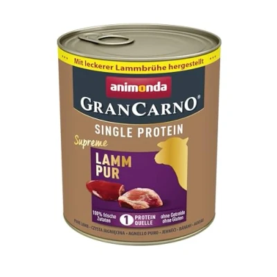 Abbildung von GranCarno Hunde Nassfutter Single Protein Lamm pur (6 x 800g), Hundefutter nass ohne Getreide und Zucker von animonda, für ausgewachsene Hunde, mit frischen fleischlichen Zutaten