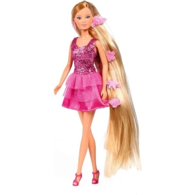 Abbildung von SIMBA Anziehpuppe Love Hair Stylist langes Haar Glätteisen + Zubehör 105733323