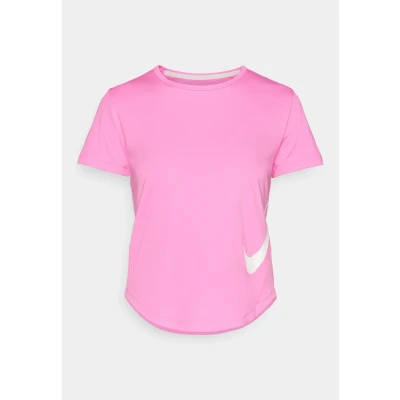 Abbildung von Nike Tempo Swoosh Run Dri Fit Kurzarm Laufoberteil Für Damen, Playful Pink/Weiß, HV2772 675, L