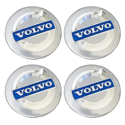 Abbildung von 4 Stück für Volvo S56mm 60mm 64mm S90 V90 XC90 V70 C70 C30 Auto Nabendeckel Radkappen Radnabenkappen Radnabenabdeckung Nabenkappen Felgendeckel Radnabendeck,54mm