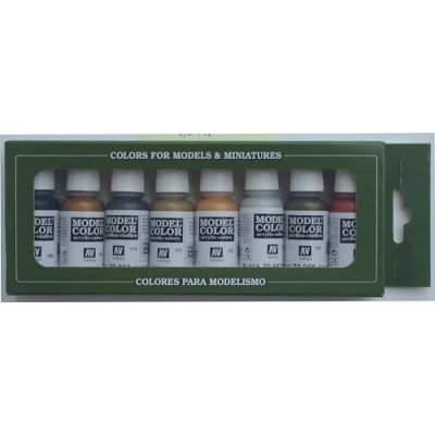 Abbildung von Vallejo 70.118, 17 ml, Blau, Messing, Bronze, Kupfer, Gold, Grau, Silber, Metallisch, Flasche