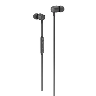 Abbildung von Kygo E2/400 in Ear Kopfhörer (kabelgebundene Ohrhörer mit Remote &amp; Headset Mikrofon für iPhone iOS und Android, Ohrstöpsel 3 Größen) Schwarz