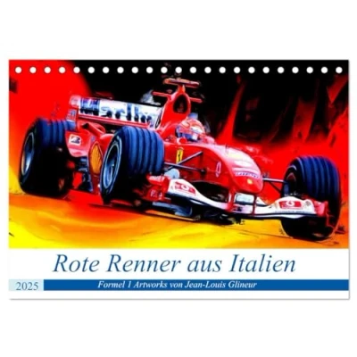 Abbildung von Rote Renner aus Italien (Tischkalender 2025 DIN A5 quer), CALVENDO Monatskalender