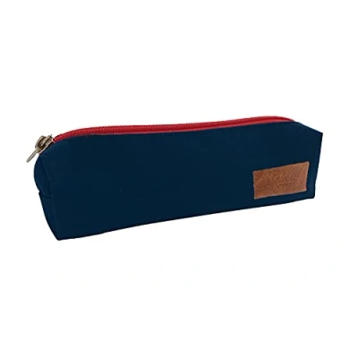 Abbildung von Quo Vadis QV Original FOURRE Tout Mini 19x4,7x4,7cm Bleu Federmäppchen, 19 cm, Blau (Bleu Marine)
