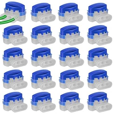 Abbildung von Supamz Kabelverbinder, 20 Stücke Kabelverbinder for Mähroboter Rasenroboter Rasenmäher Automower 314 Wasserdicht Kabelklemmen Anschlussklemmen Kabel Verbinder für Gardena