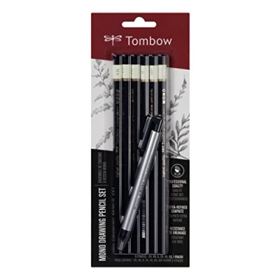 Abbildung von Tombow Mono bleistiftset 6pcs + precision radierer 1pcs