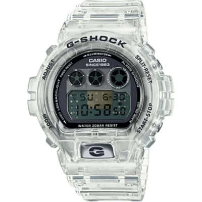 Abbildung von G SHOCK 40TH Anniversary Sekleton Remix Unisex Digitaluhr, Größe: One Size, White transparent