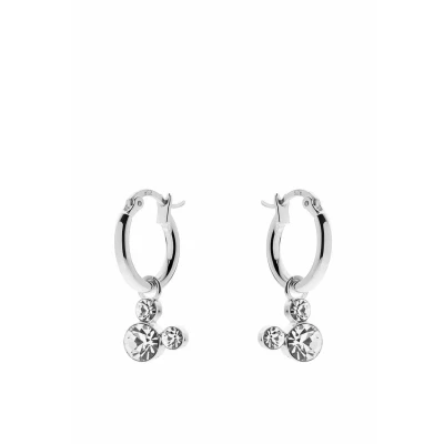 Abbildung von Disney Damen Creolen 925er Silber 6 Kristall One Size 88490754