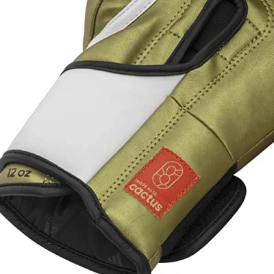 Abbildung von adidas Herren Tilt 350 Velcro Boxhandschuhe, weiß/gold, 14 oz EU