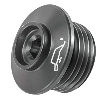 Abbildung von Sinkees Motorradmotorenöl Einfülldeckel M24x2 Aluminium ölschraube für S1000R 2014 2019 S1000RR 2009 S1000XR 2015 (Titan)