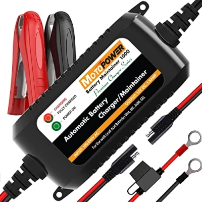 Abbildung von MOTOPOWER MP00206A 12V 1.5Amp Automatisches Ladegerät/Wartung für Autos, Motorräder, Geländefahrzeuge, Wohnmobile, Powersports, Boote und mehr