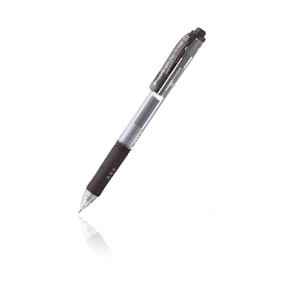 Abbildung von Pentel K157 A Hybrid Gel Grip Druck Tintenroller 0,7 mm Schreibspitze 0,35 Strichbreite 12 Stück schwarz
