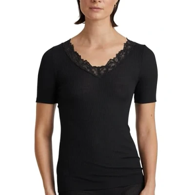 Abbildung von Calida Kurzarm Unterhemd/shirt, Damen, Größe: 40/42, Ws schwarz