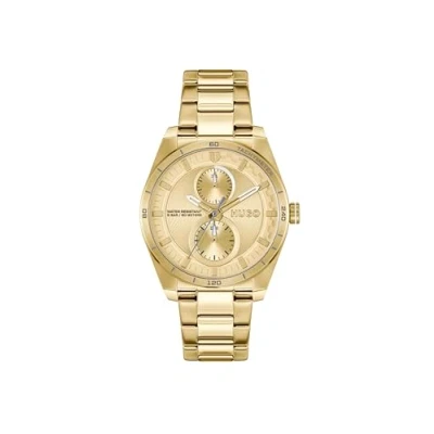 Abbildung von HUGO Multi Zifferblatt Quarz Uhr für Damen Kollektion #Fast for HER mit Edelstahlarmband