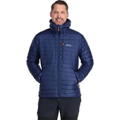 Abbildung von Rab Men Microlight Alpine Jacket Deep Ink Marmalade Größe L