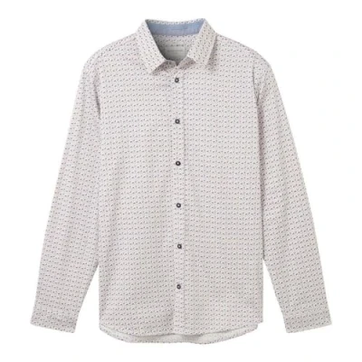 Abbildung von TOM Tailor Hemd, Herren, Größe: Medium, White multi grid design