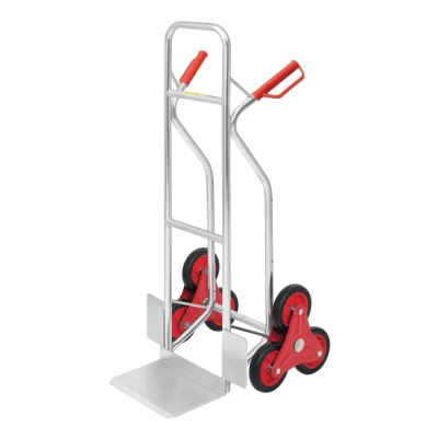 Abbildung von ProBauTec Alu Stapelkarre Treppensteiger Sternrad 2x3, Tragkraft 150 kg