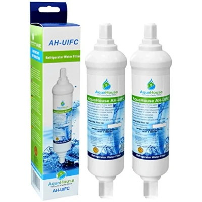 Abbildung von 2x AH UIFC Compatilbe Wasserfilter für Kühlschrank LG &amp; Hotpoint BL9808, 3890JC2990A, 5231JA2012B, 5231JA2012A Daewoo DD 7098 mit Schraubanschluss