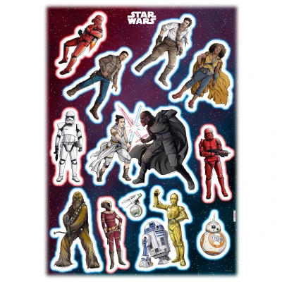 Abbildung von Komar Wandtattoo &quot;Star Wars Heroes Villains&quot;, (12 St.), 50x70 cm (Breite x Höhe), selbstklebendes