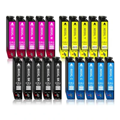 Abbildung von 20er Pack Druckerpatronen ersetzt Epson 603 603XL für XP 2100 2105 2150 2155 3100 3105 3150 3155 4100 4105 4150 4155