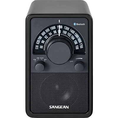 Abbildung von Sangean WR 15BT Retro bluetooth Radio mit AM und FM Schwarz