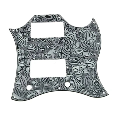Abbildung von Dopro American Standard SG Guitar Full Face Pickguard passend für USA Gibson Special Black White Shell