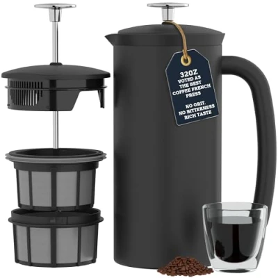 Abbildung von Espro P7 French Press Coffee Maker Matt Schwarz, 950ml, 1 von FROG.coffee