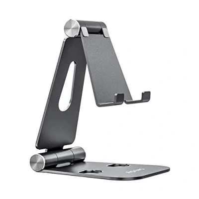 Abbildung von AISENS MS2PXL 094 Tischhalterung XL verstellbar (2 Stück) für Telefon/Tablet, Grau