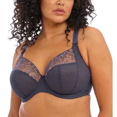 Abbildung von ELOMI Damen Charley Underwire Bra Plunge BH, Durchsichtig, Sturm, 85G