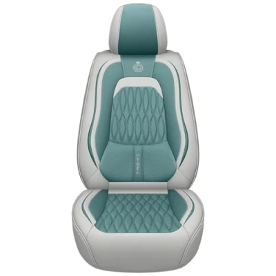 Abbildung von Eunncu Autositzbezüge komplettes Set Universal in Stylish Design Schonbezüge für Vordersitze und Rückbank Auto Sitzbezüge Airbag Kompatibel Premium Wasserdicht Sitzbezug, Graugrün