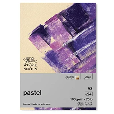 Abbildung von Winsor &amp; Newton 6660766 Pastellpapier im Block mit Erdfarben 24 Blatt DIN A3, 160g/m², FSC, Säurefrei, ohne optische Aufheller, archivierbare Qualität, stabil und Alterungsbeständig