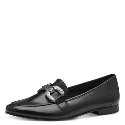 Abbildung von Marco Tozzi Slipper, Damen, Größe: 39, Black nappa Textil/synthetik