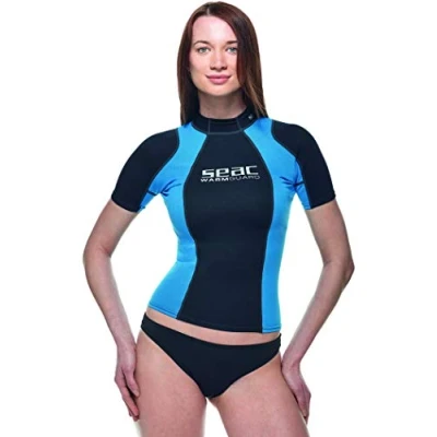 Abbildung von Seac Warm Guard Short Damen Thermo Schutzweste aus 5mm Neopren, Rash zum Schnorcheln und Schwimmen als UV Schutz
