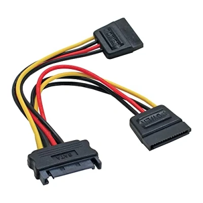 Abbildung von InLine 29683 SATA Strom Y Kabel, Buchse an 2x Stecker, 0,15m