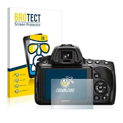 Abbildung von BROTECT Schutzglas für Sony Alpha 37 (SLT A37) Schutzfolie Panzer Folie Glas [Extrem Kratzfest 9H, Anti Fingerprint, Ultra Transparent]