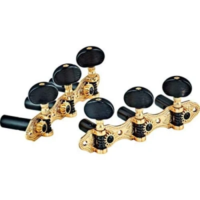 Abbildung von Ortega Guitars Classic Stimmmechaniken Set gold/schwarz Deluxe (OTMDLX GOBK)