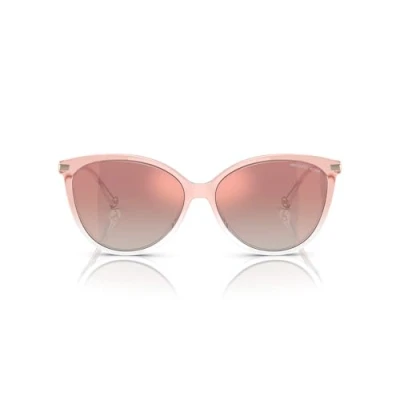 Abbildung von Michael Kors Damen MK2184U DUPONT 32556F Gläser SONNENBRILLEN Injiziert Rosa Gold Cat Eye Normal Schattiert