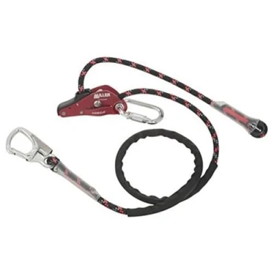 Abbildung von Honeywell Miller HandZup Fallschutz Set, 2 m, mit Drehverschluss Karabiner, automatischem Karabinerhaken, 18 mm Öffnung, geflochtenes Polyamidseil, ø 12 mm, für Rechts und Linkshänder (1 Stück)