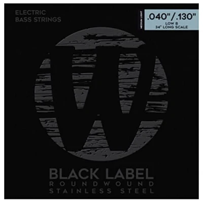 Abbildung von Warwick Bass Saiten,5er,40 130,Black Stainless Steel