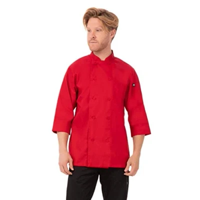 Abbildung von Chef Works Herren Morocco Coat Kochjacke, Rot, XX Large