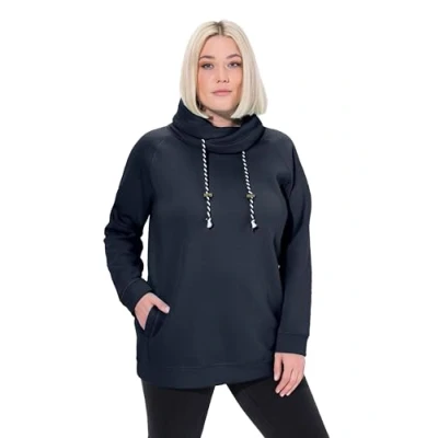 Abbildung von Ulla Popken Damen große Größen, Sweatshirt Marine 66 68