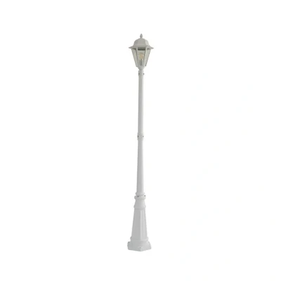 Abbildung von Lindby Mastleuchte Edana, weiß, Aluminium, 211 cm
