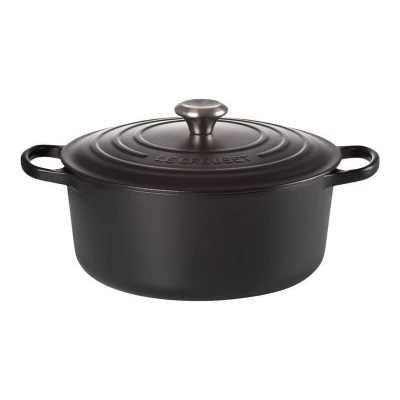 Abbildung von Le Creuset Signature Runder Bräter 20 cm Mattschwarz