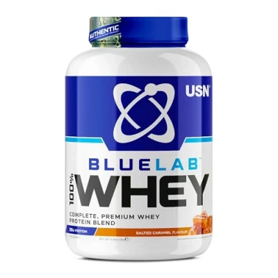 Abbildung von USN Blue Lab Whey (2000g) Salted Caramel Eiweiße Molkenprotein Mischung