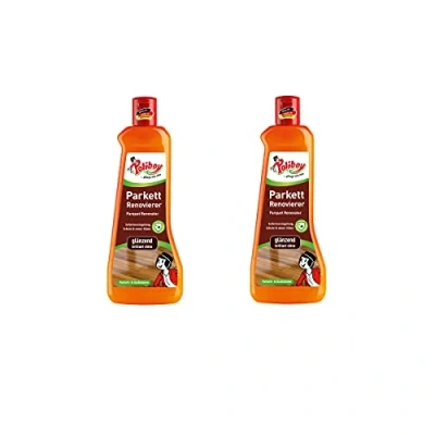 Abbildung von POLIBOY Renovierer glänzend Parkettaufbereiter für versiegelte Holzböden Parkettversieglung durch Schutzschicht Ohne Abschleifen 2 x 500 ml Made in Germany